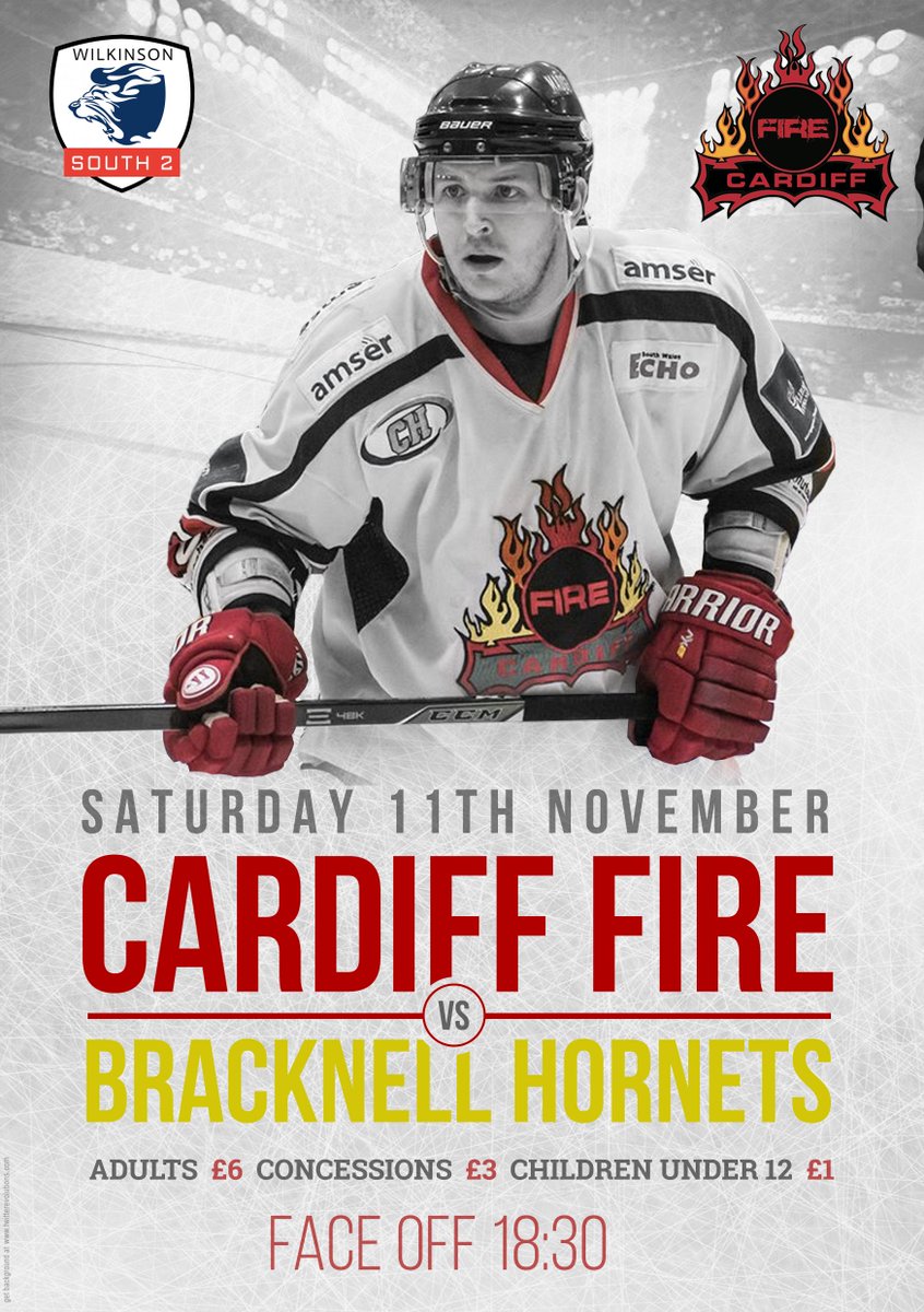 CardiffFireIHC's tweet photo. Fire 1 have the weekend off but Fire 2 host the Bracknell Hornets who have dropped down from Div 1 this season. This Sat at @IceArenaWales faceoff at 18:30 huge test for us #FireFamily https://t.co/mvfFKP79lT