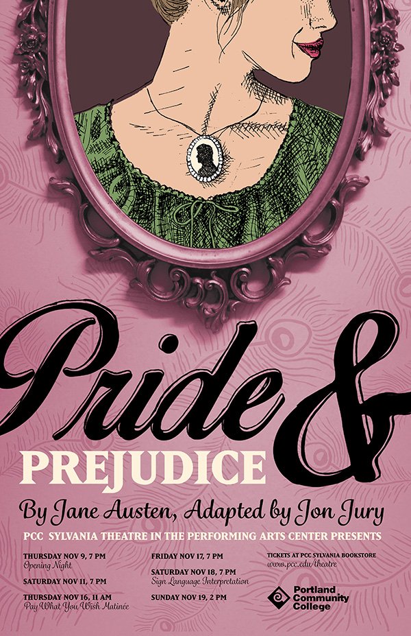 PCCPanther's tweet photo. Curtains rise 2nite for "Pride &amp; Prejudice" at PCC! I'm still available!, theatre peeples. I act a mean Mr. Darcy!! #PoppieSkills https://t.co/T9aU7m0CoH https://t.co/sF2Y7PMxxW