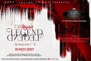 eCarWashRatanda's tweet photo. The #WeekendOfTheLegend begins here...
738 nights presents the second installation of #Legend4Legend, with @PicatDaItalian 

#Expensive
#GodSpeed
#DeepItalianFriday
#BackToBasics
#ThePlaceTurnsFive
#ThePlaceOfAllSeasons https://t.co/x1lyTNW2jx