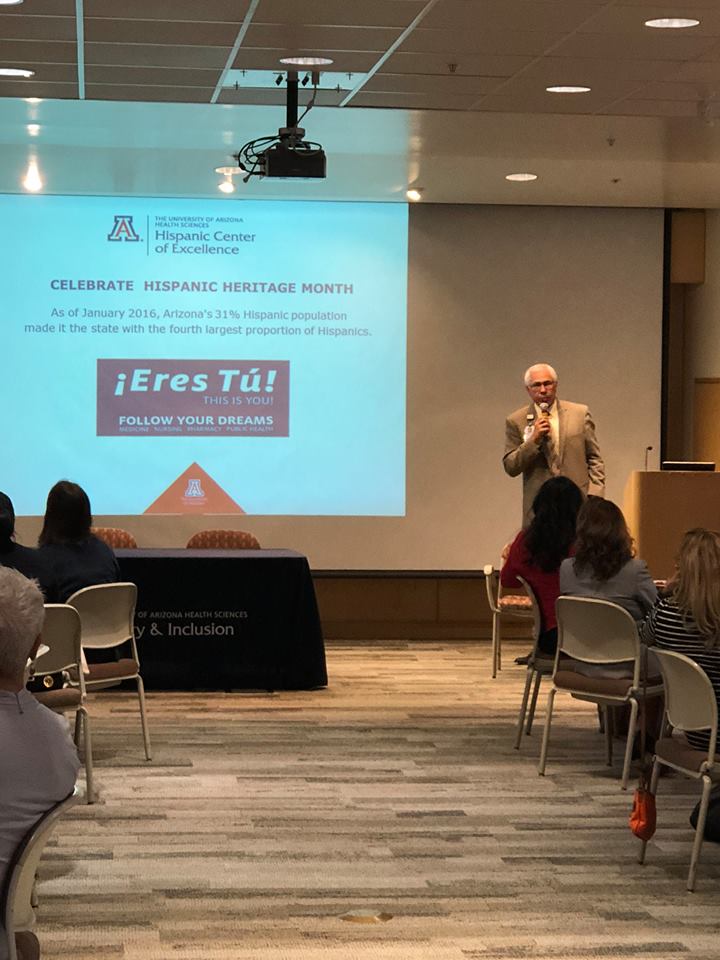 UAHS_ODI's tweet photo. On Wednesday, October 11, 2017, the Hispanic Center of Excellence hosted a successful Scholars' Circle with distinguished guests in attendance. Students and faculty received insightful advice and information on becoming better mentors and mentees. Thank you all who attended! https://t.co/tLgjTRvzRx