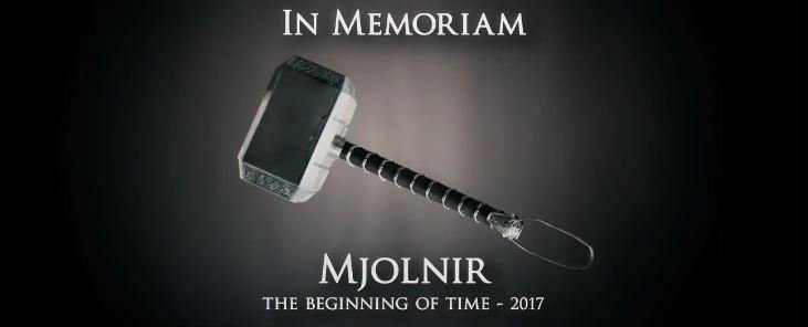 ScienceFiction's tweet photo. #RIPMjolnir - Marvel releases a video tribute to Thor's lost hammer
https://t.co/JUlhIAfmIE https://t.co/RkoPnieYOF