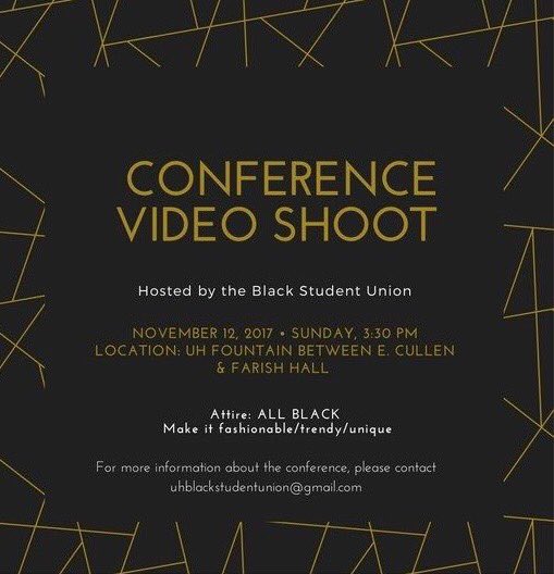 UH_NSBE's tweet photo. #ExcuseMeWhileISucceed
#BSUConference
#UHForSuccess
If interested in being in the promo video come out in all black! Show out members! https://t.co/eeuEIaf85b