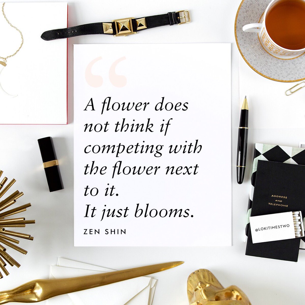 lokitimestwo's tweet photo. Competition? Nah. There’s room for all of us to bloom 💐 #zenshin #qotd #inspirationalquotes #bloom https://t.co/Uc9HEEE992