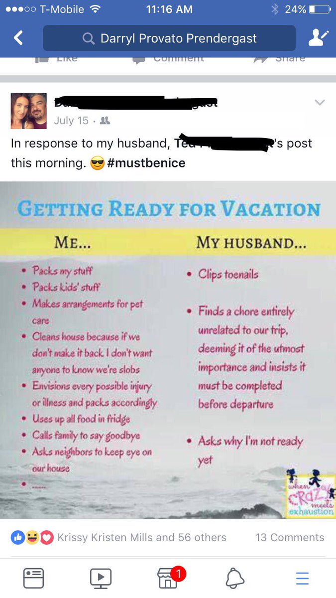 DarrylP1624's tweet photo. @TheRealDaytime my husband and I love trolling each other on social media...here's a fun exchange from the summer when we were getting ready to leave for vacation🤣#girlchat https://t.co/o0wQHJCvXa