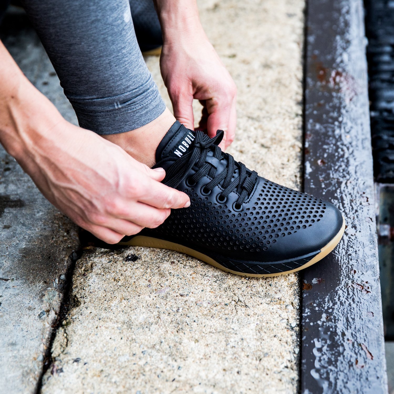 NOBULL on X A Trainer that wears in not out. Black Gum Leather Trainer very limited release Black Friday 12 00AM EST. They will not be restocked before the end of the year