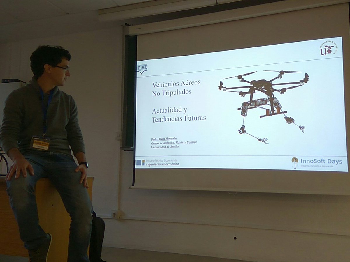 InnoSoftDays's tweet photo. A continuación Pedro Grau nos dará una conferencia sobre drones, lo que se
puede hacer ahora mismo con ellos y
tendencias futuras.
#ISoftDays https://t.co/PW2wJRiWen