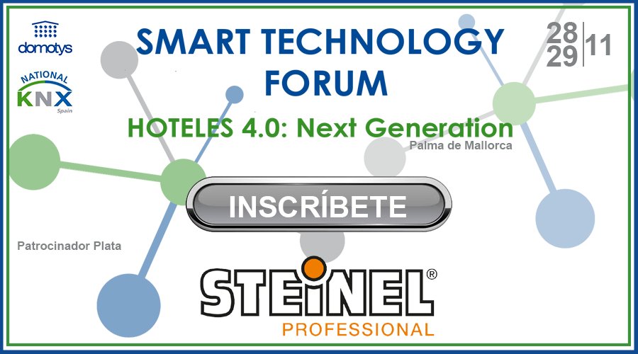 SmartTech_Forum's tweet photo. Gracias a #Steinel por ser Patrocinador Plata del #SmartTechnologyForum #Hoteles40 #Automatizacion Inscripciones: https://t.co/tVwcfiFQe8 https://t.co/goG5i2nBjr