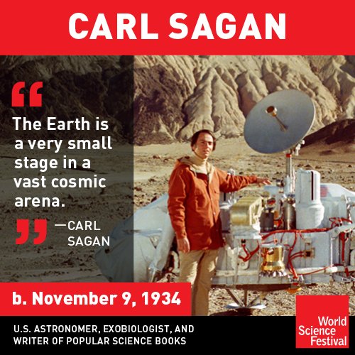 Happy birthday to the one-and-only Carl Sagan!  