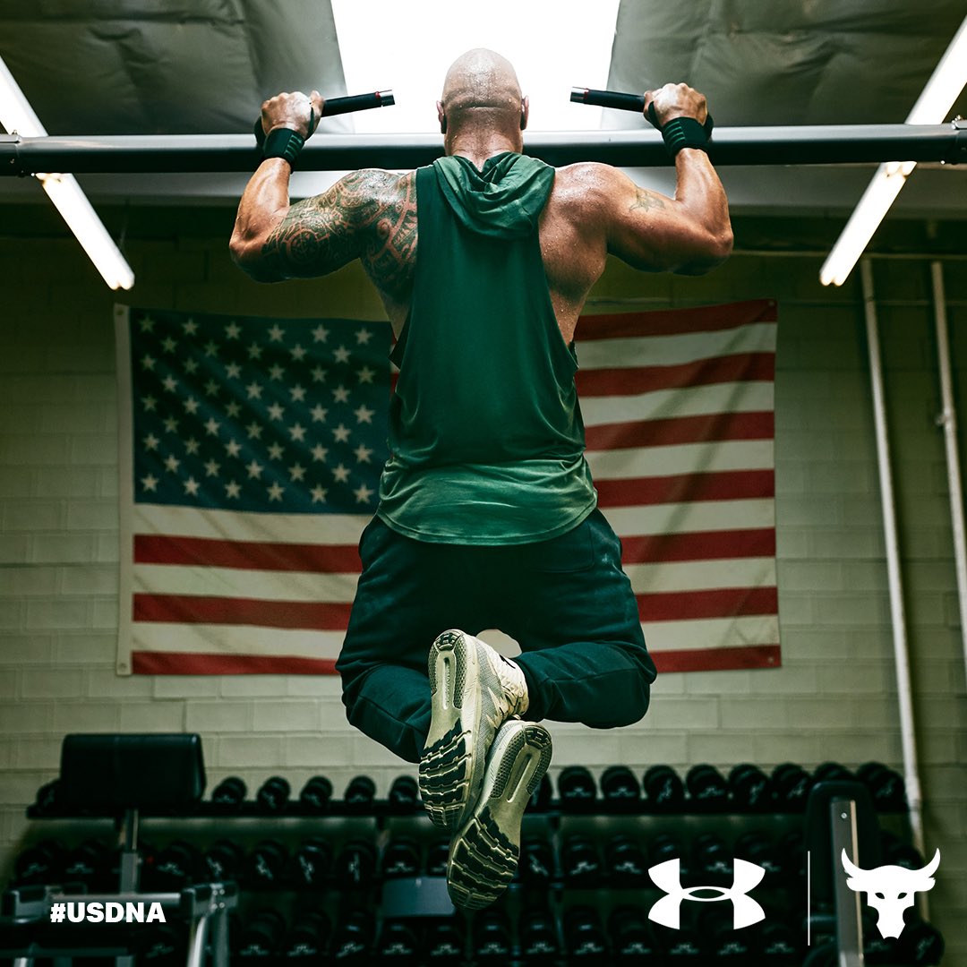 tgcmgmt's tweet photo. @TheRock's #ProjectRock x @UnderArmour military-inspired #USDNA line drops TODAY, and it won't last long! Click the link to shop and join our partners at @UnderArmour & @theUSO in supporting the men and women of our U.S. Armed Forces. https://t.co/M1E8db4KIt https://t.co/Shx3cPL7yi