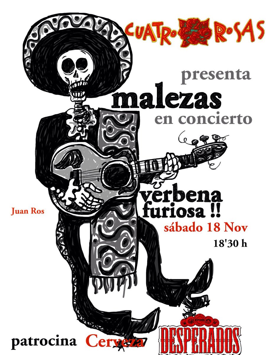 Encantad@s de volver a tener a Malezas en directo, no os lo perdáis !!!