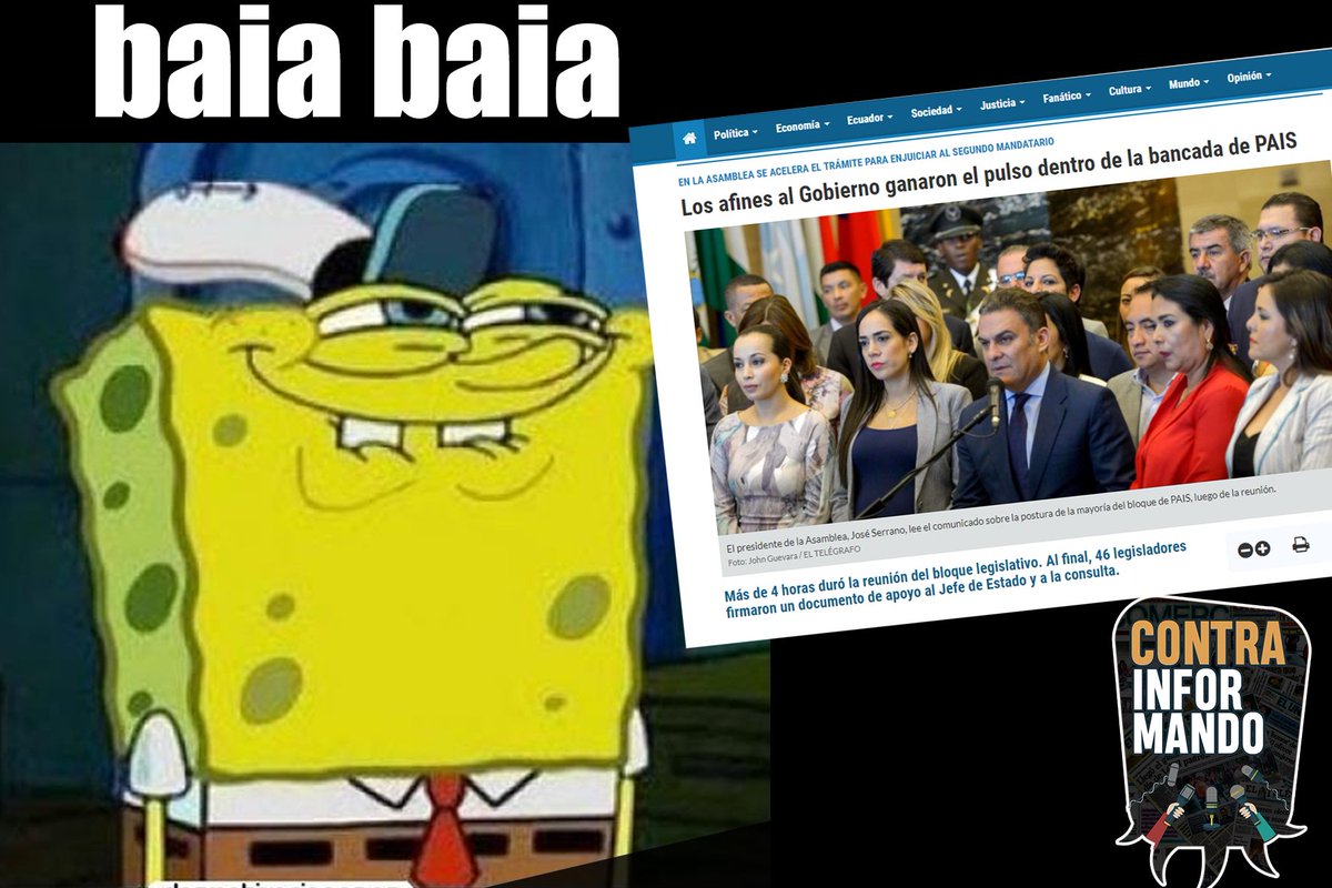 ContraInfoEc's tweet image. Baia, baia... como que las cosas están claras en @35PAIS con la #ConsultaPopularEC por mucho que pataleen algunitos como @dorissoliz, @RicardoPatinoEC, @GabrielaEsPais @marcelaguinaga ... 😂😂😂😂😂😂 #AsambleaNacional