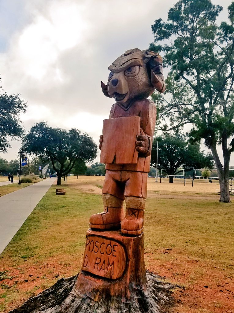 AngeloState's tweet photo. Have you seen the newest artwork around campus, #ramfam? We're pretty excited about it! https://t.co/3yhJW3R6mj