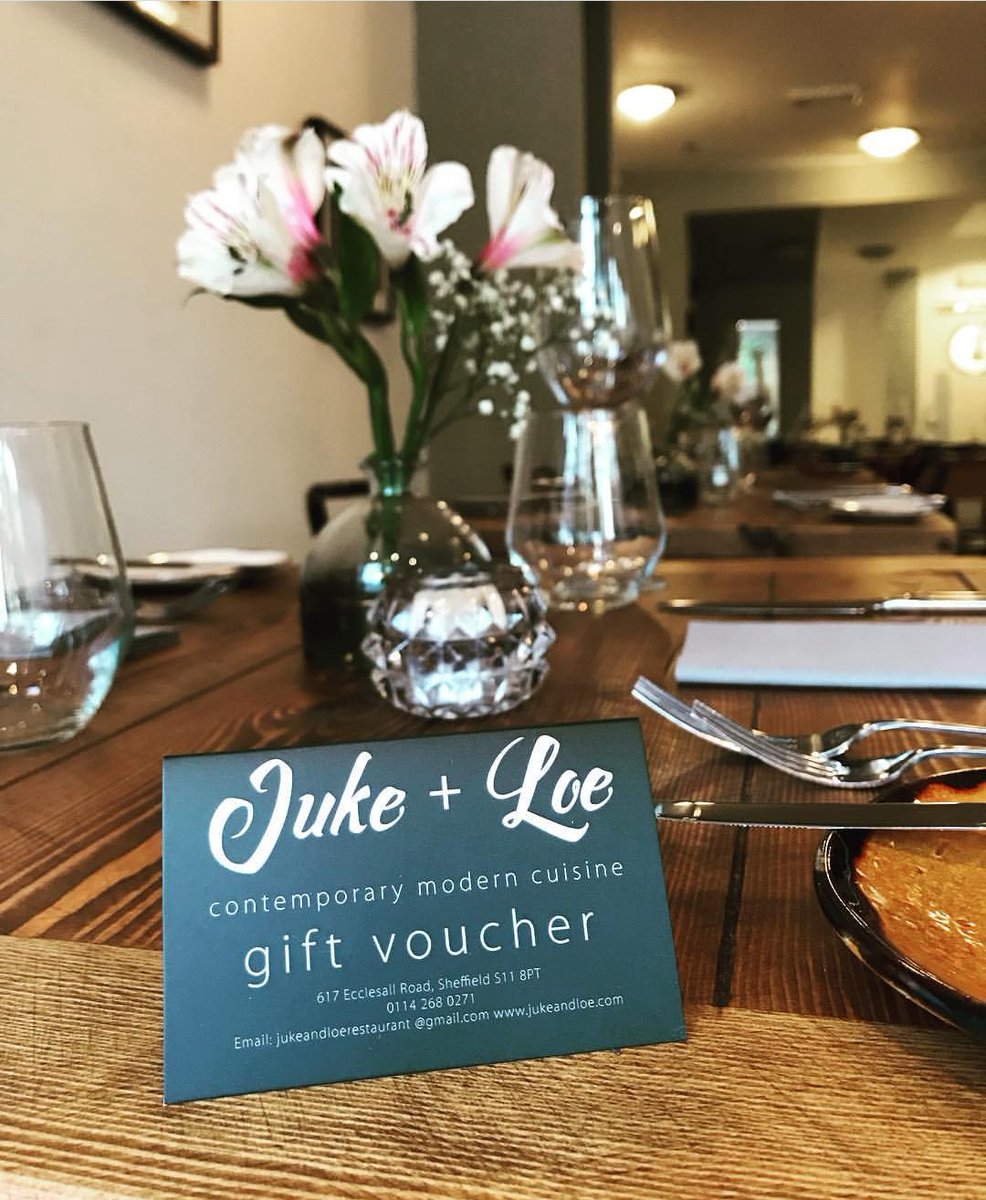 jukeandloe's tweet photo. Start off your Christmas shopping with a gift voucher for your wonderful friends and family. 🥂🍾🎄You can call us on 0114 2680271 to buy one or pop in. #christmasideas  #christmas #presents #gift #friends  #family  #festive  #sheffieldissuper  #ecclesallroad  #sheffieldissuper https://t.co/TD8jNWHPN5