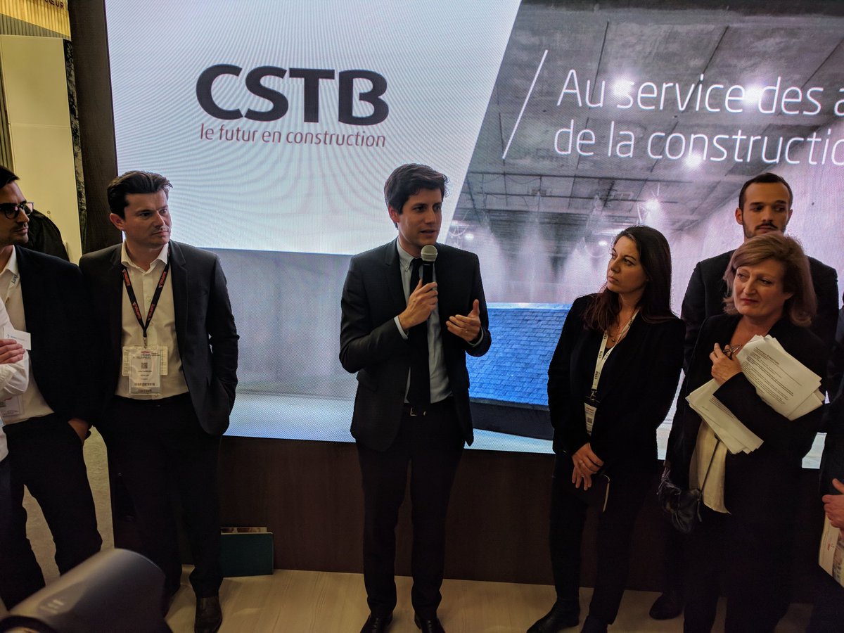 b2rplus's tweet photo. C'est officiel, #syscobat @b2rplus intègre le cstb lab. Annonce officielle faite par @J_Denormandie https://t.co/95a0Qduddk