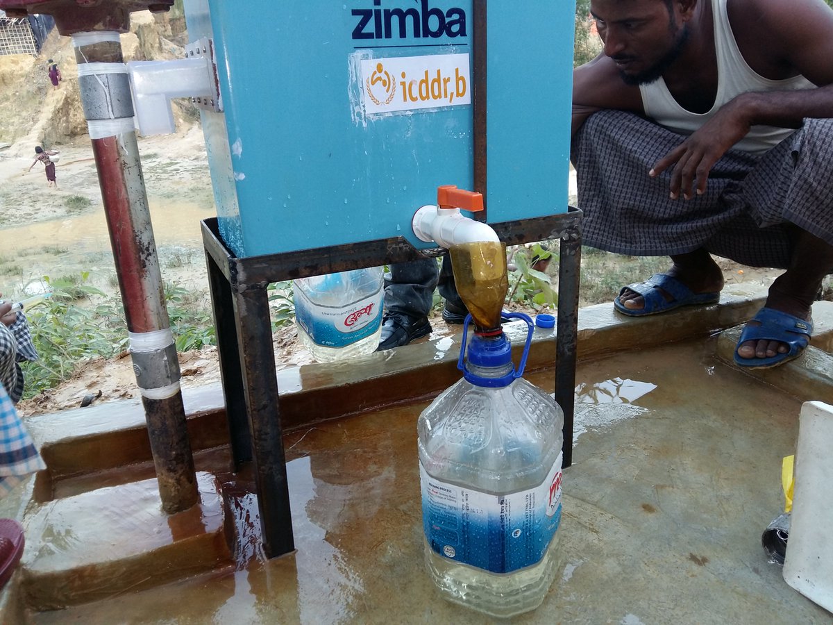 NuhuAmin's tweet image. Safe_water for all #Rohingyas #zimba #icddr_b