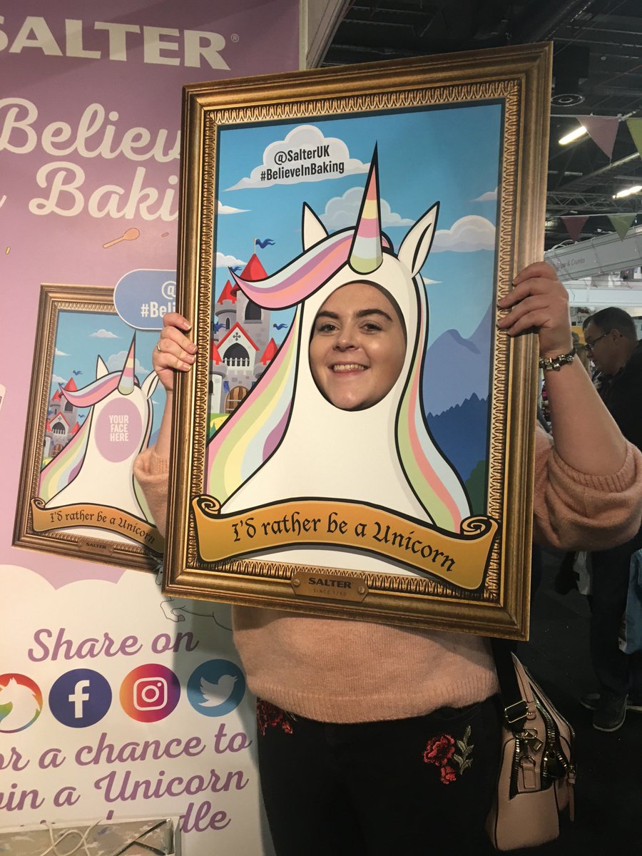 lizzbobs's tweet photo. @SalterUK thank you for helping me get one step closer to my dream of becoming a unicorn #BelieveinBaking https://t.co/ThMiH6Vsxh