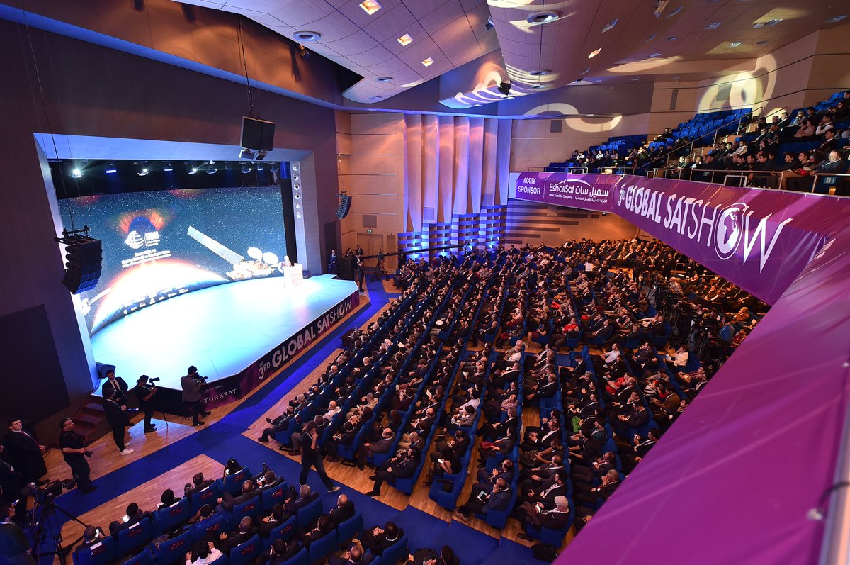 PiaSahne's tweet photo. Uydu ve uzay sektörünün önemli gelişmelerinin değerlendirildiği uydu konferansı, sergi ve ödülleri kapsayan 3. Global SatShow  Haliç Kongre Merkezinde başladı. https://t.co/7t1QMG10JX