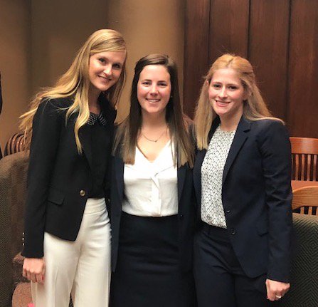 DefendShelbyCo's tweet photo. Thanks @memlawschool @UTexasLaw @DePaulLaw for educating our newest public defenders! Suzanne Lamb, Coco Sprague &amp; Hillary Weiss at their official swearing-in as new attorneys. #DefendGideon #CelebratePublicDefense https://t.co/492XKJbw7a
