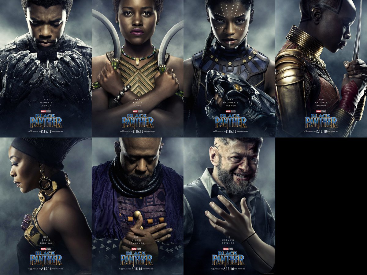 7 ใบปิดตัวละครจากภาพยนตร์ Black Panther
#BlackPanther #BlackPantherTH
