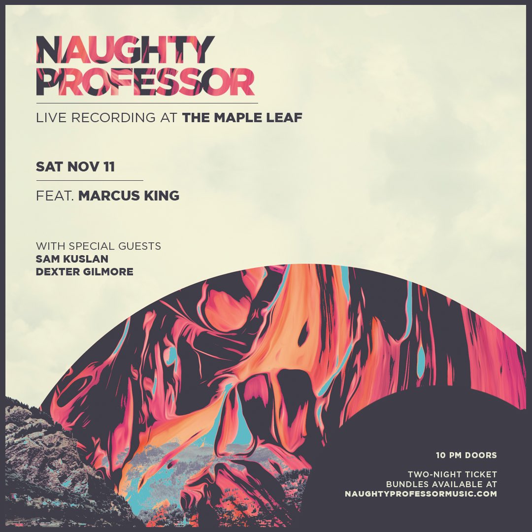 Don't miss a second at @MapleLeafNOLA this weekend with @chali2na, Marcus King (@Marcuskingband) and more!

Tix: naughtyprofessormusic.com