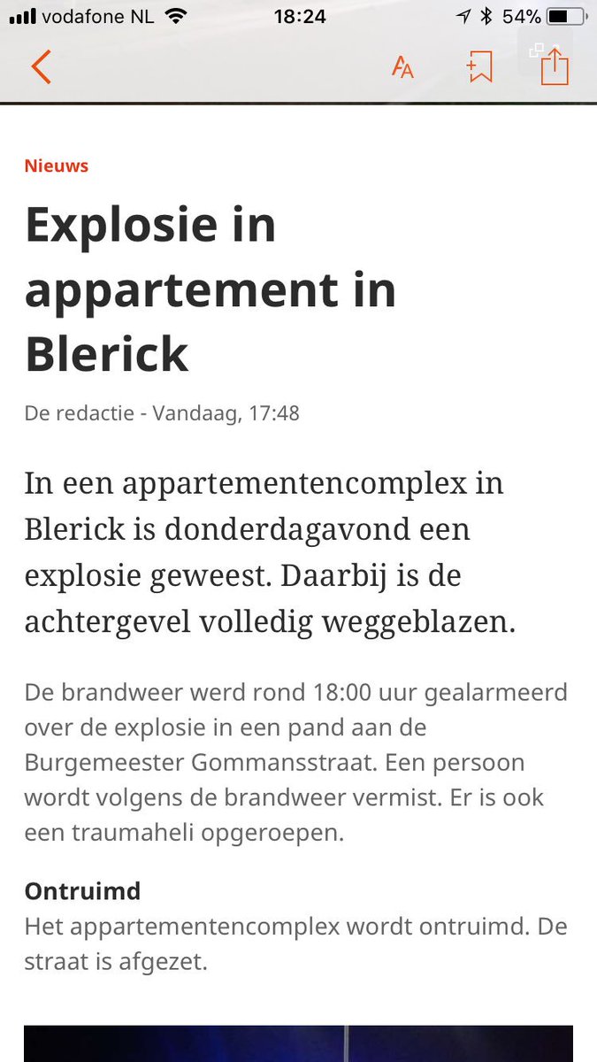 Knap hoor....
17:48 uur al een bericht plaatsen, terwijl brandweer pas om 18:00 uur de melding krijgt.