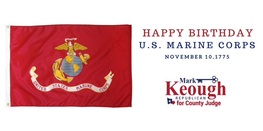 Happy Birthday to the <a href="/USMC/">U.S. Marines</a>! Join me in commemorating the heroic men and women who have served our great country.