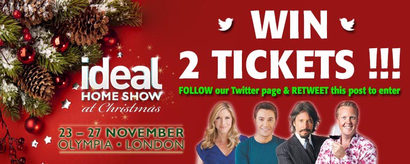 MyAccessory__'s tweet photo. GIVEAWAY! RT + F! WIN 2 TICKETS TO IDEAL HOME SHOW LONDON! 2 PAIRS AVAILABLE
#idealhomeshow #giveaway #competition #WinItWednesday https://t.co/a4Ua1of7hY