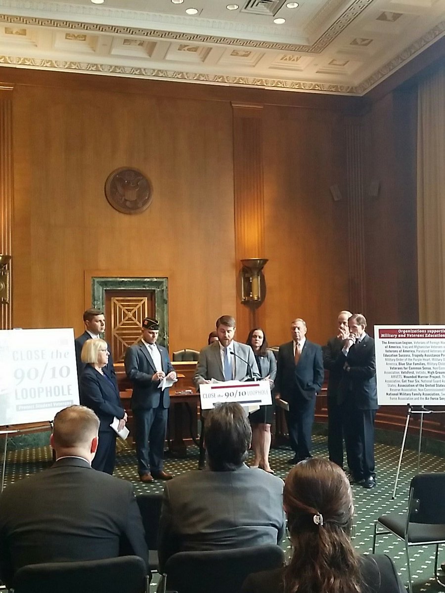 .<a href="/studentvets/">Student Veterans of America</a> prez speaks out for student #veterans targeted by #4profit colleges. Close the #90/10 loophole