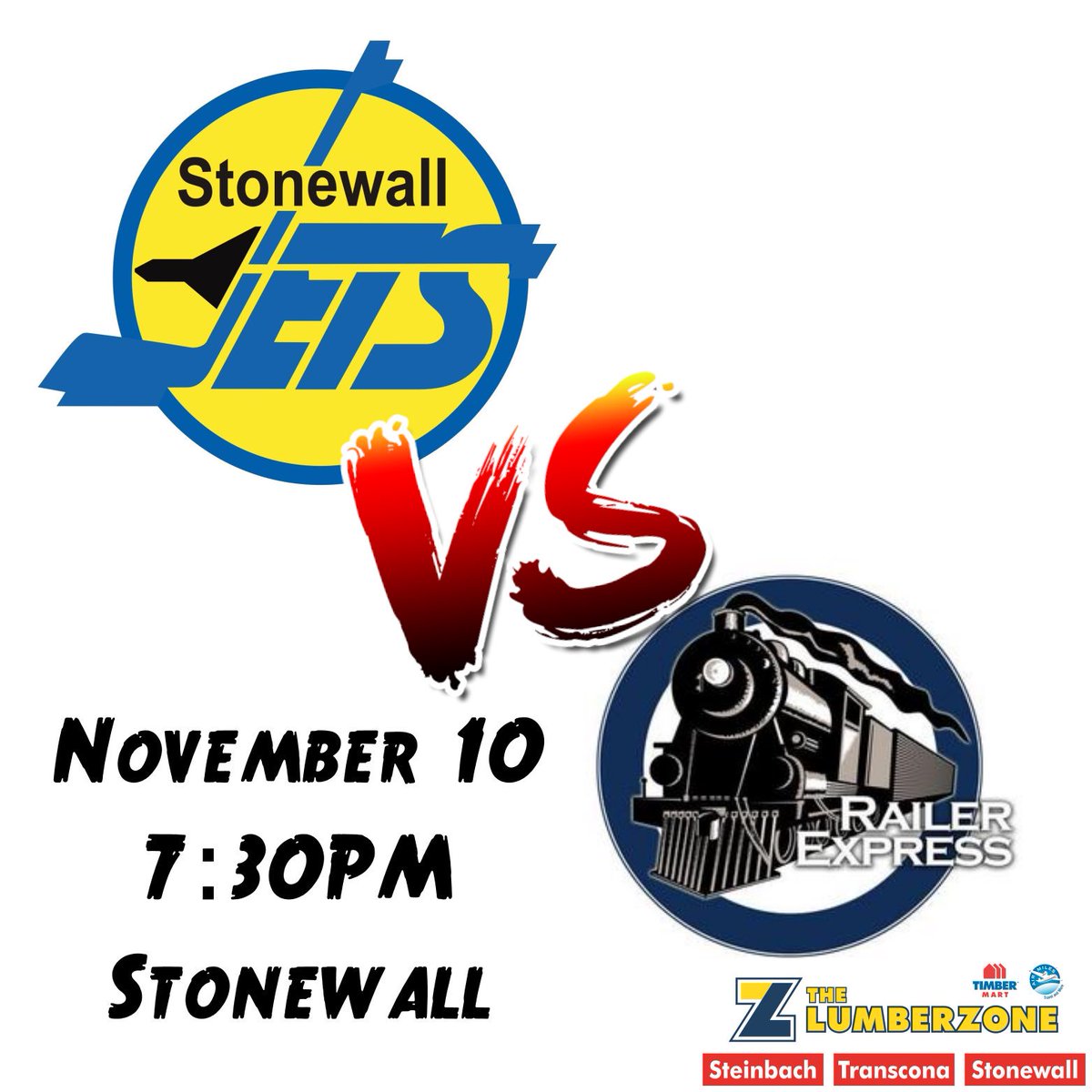 thelumberzone's tweet photo. @mmjhl battle as 3rd place @RailerExpress head to 4th place @StonewallJets 50 retweets &amp; LZ buys winning team post game dressing room pizza https://t.co/oyYej0ylSl