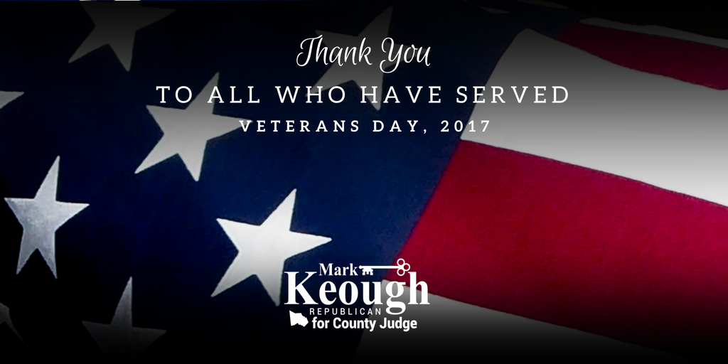 Today we honor our courageous veterans. Thank you to all who have served. #VeteransDay2017