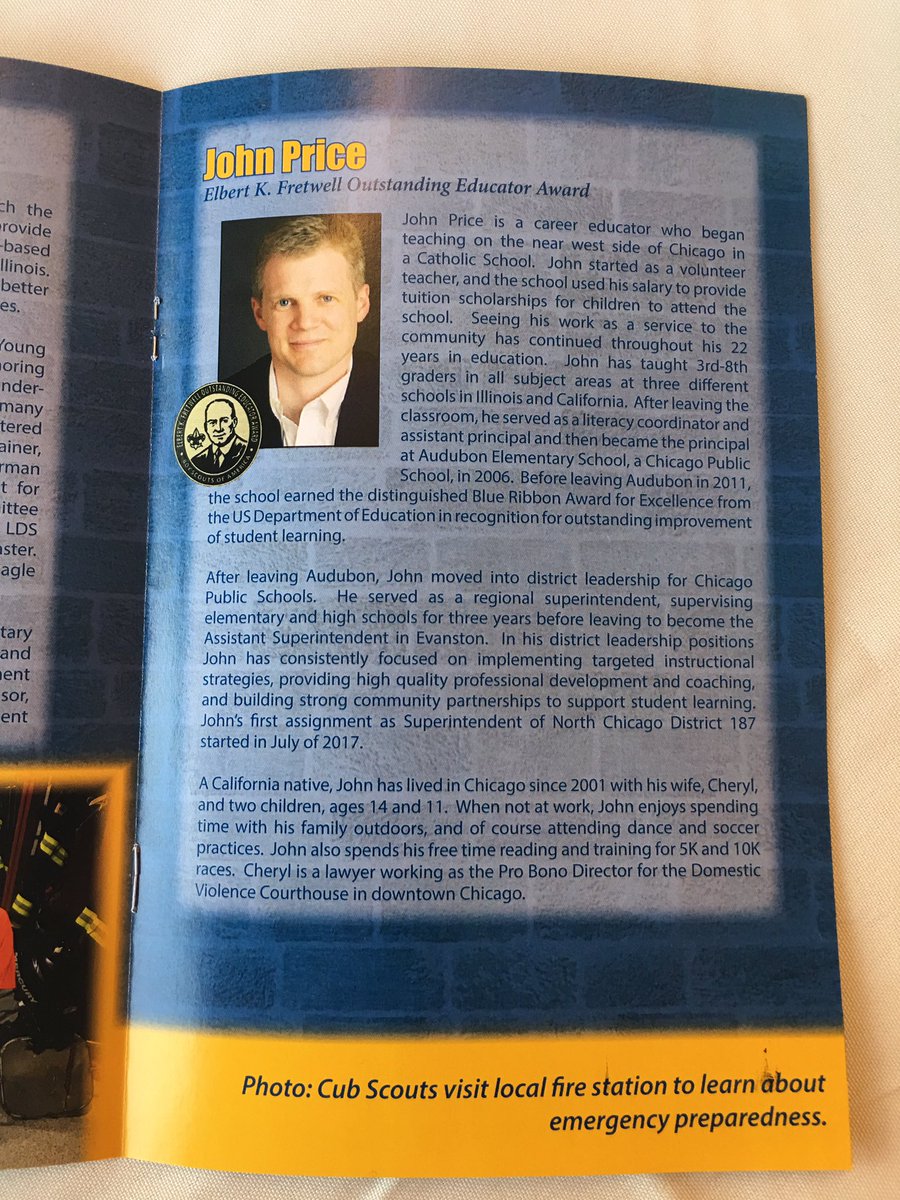 YesyMSanchez's tweet photo. Congratulations to, @John_P_Price, on receiving the Elbert K. Fretwell Outstanding Educator Award from the @neicbsa. #d187pride @boyscouts https://t.co/SKThoQnxqq