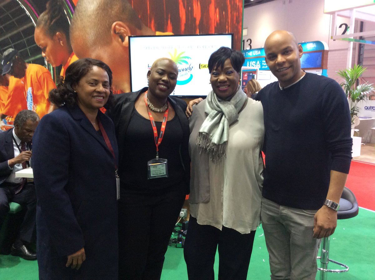 BBCTravelShow's tweet photo. #GregMcTweets with visit Trinidad and Tobago after they took part in The Travel Show 20 Second Challenge at WTM London 2017. WTM_London #BBCTravelShow #bbctravel #gotrinbago https://t.co/jTSRg1zDfU