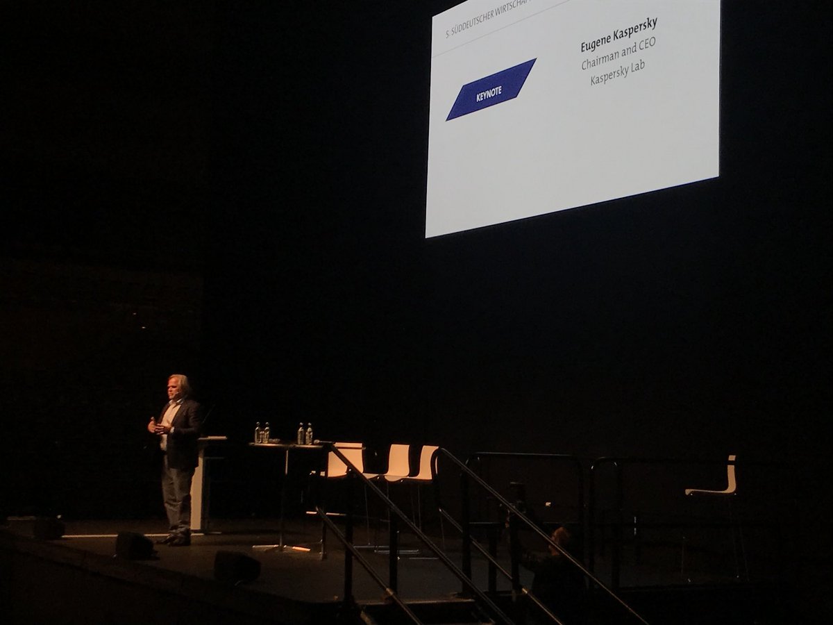 doQtorBen's tweet photo. “500 Billion #Euro impact on global economy by CyberCrime a year”
@e_kaspersky beim Süddeutschen Wirtschaftstag d. @wratbw #wrat #cybercrime https://t.co/2bPLC1DGlN
