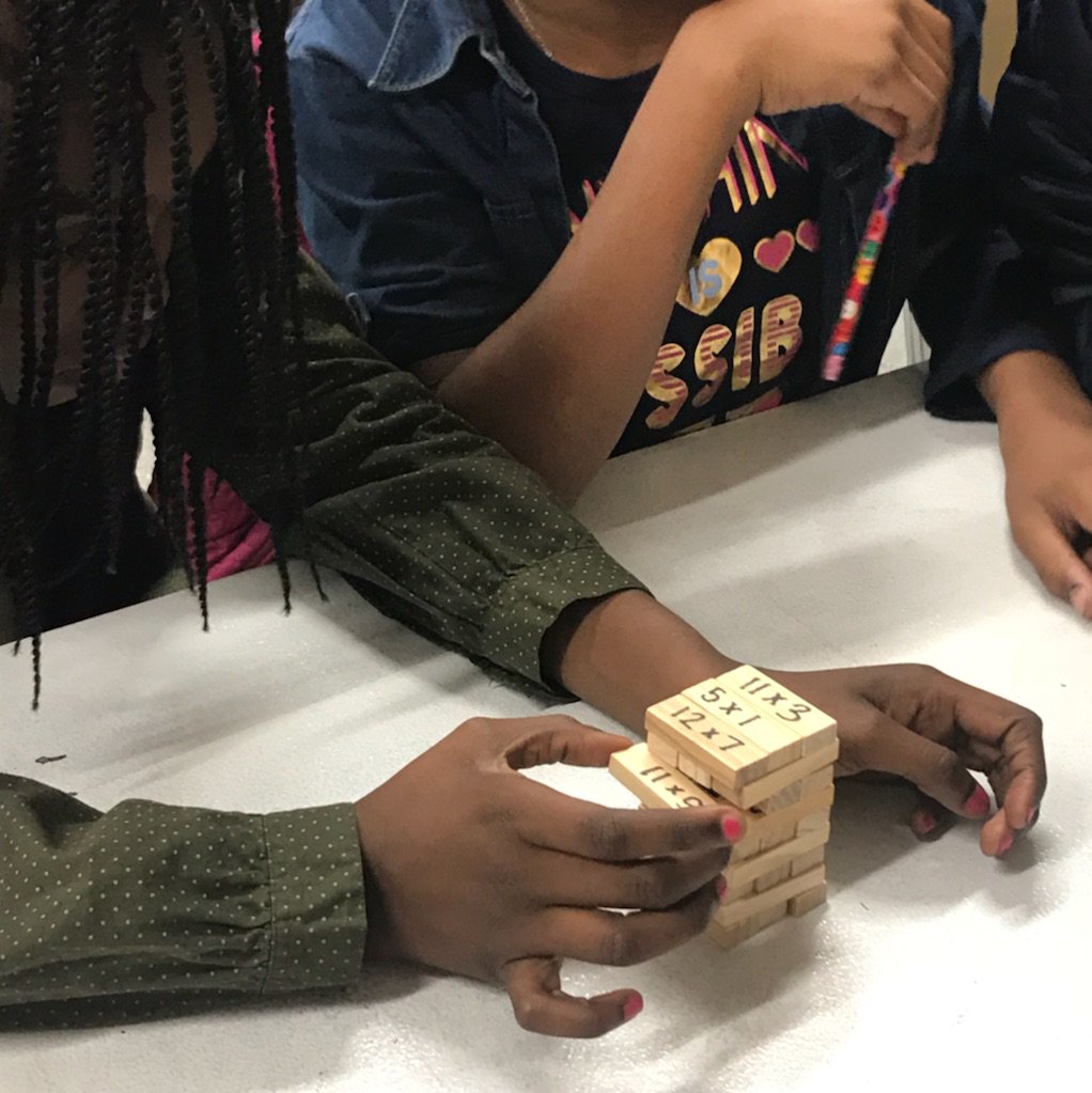 MissAsMunchkins's tweet photo. "Building" our fact fluency with multiplication jenga! #SLOgoals #MathIsFun @EdHeightsES @JulieMcDivitt https://t.co/RHjMYK7tYS