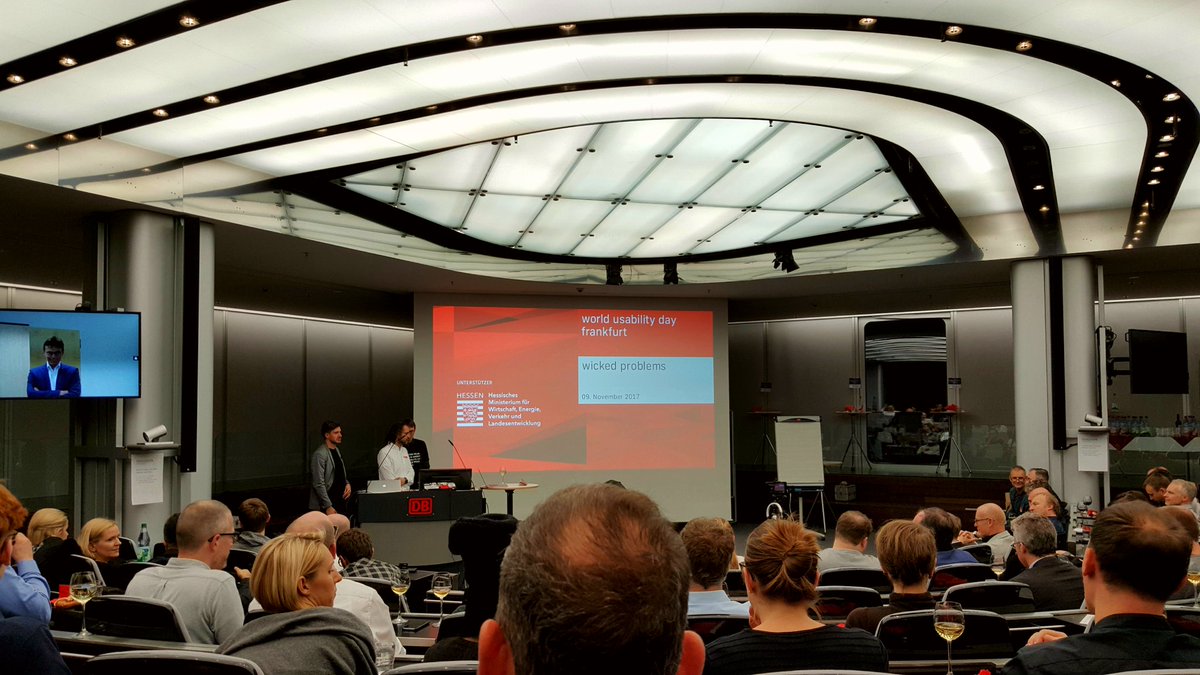 digitalgebuch's tweet photo. Und los geht der World Usability Day Frankfurt bei @dbsystel. Bin sehr gespannt! 

#usability #wud2017 #wudffm #worldusabilityday https://t.co/yXspWtL4Pb