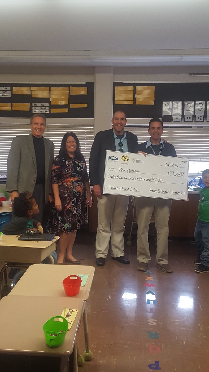 Congrats to Mr. Johnson at South Knox for winning a teacherpreneur grant for a SoKno  Science Lab