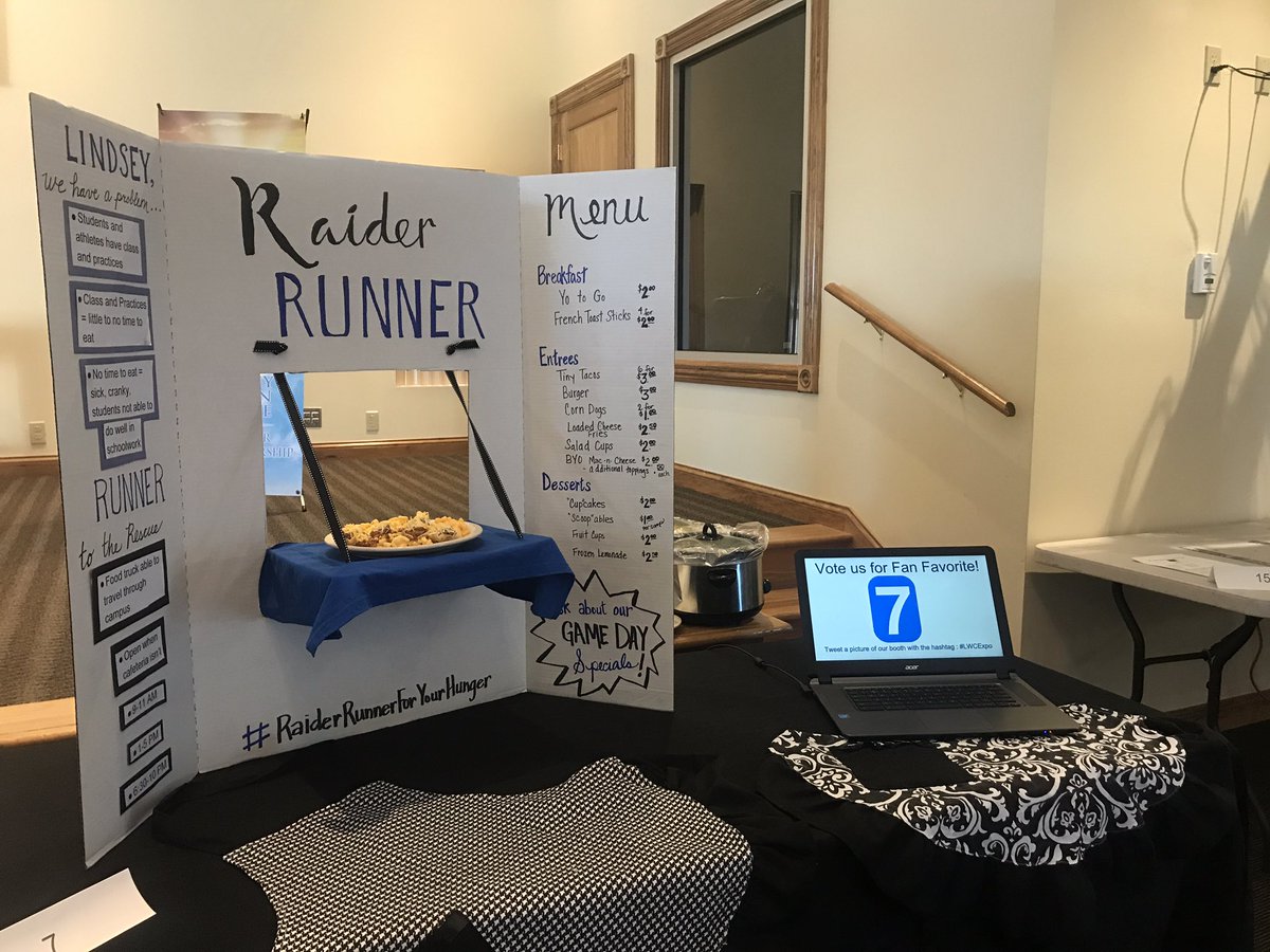 yagirlzoeee's tweet photo. Come see the Raider Runner presentation today in Hodge for the #LWCExpo ! 🍽💙 #RaiderRunnerForYourHunger https://t.co/9BrPMntm7r