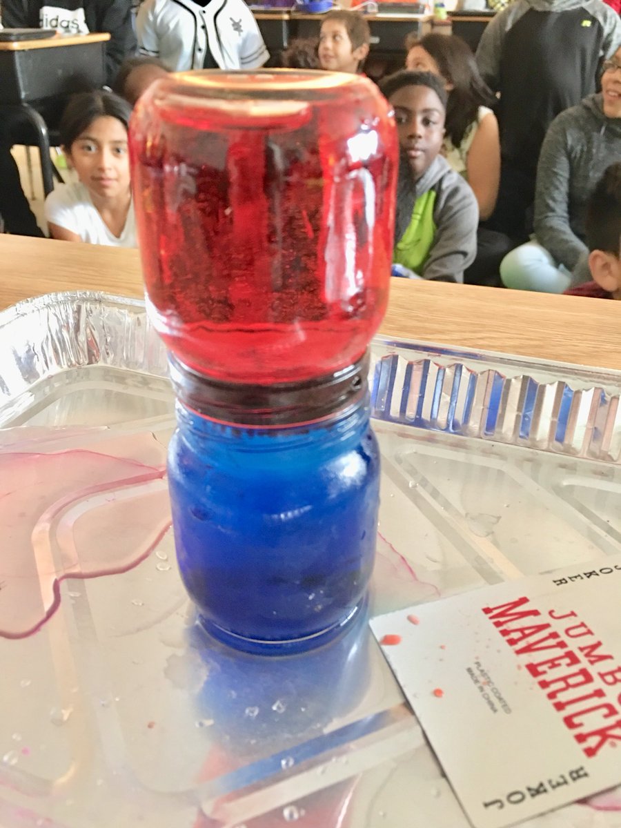 B_Gordon's tweet photo. Showing @ahardisterwsfcs and my Ss @GibsonGrizzlies convection currents and transfer of heat energy. @WSFCS_Science #WeDoScienceWell @wsfcs #wsfcscv https://t.co/ZAnOPJQQJO