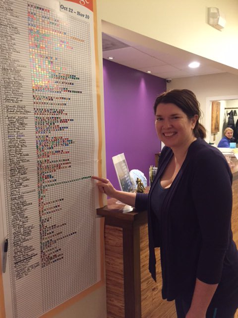 RadianceYogaVA's tweet photo. Huge congratulations to our superstar student Kara, the first person to complete the Fall into Yoga 30 Day Challenge! Still 11 days to go, let Kara inspire you to finish strong too! #fallintoyoga #30dayyogachallengecomplete #30dayyogachallenge https://t.co/aAYb4twydS