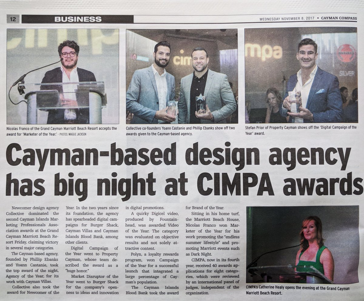 CollectivDes1gn's tweet photo. What a week this has been! We took home "Agency of the Year" and 3 more awards. Full article &amp; video → https://t.co/563ZBcsXfD https://t.co/iQck7aoIT8
