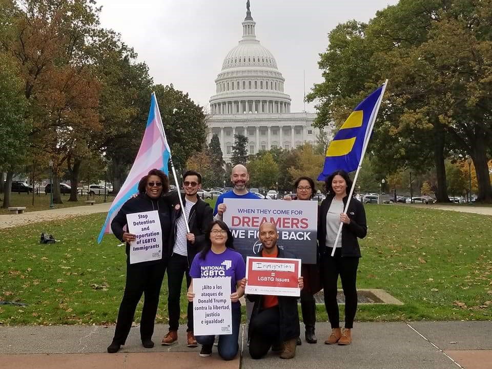 Out4Citizenship's tweet photo. With @HRC @TheTaskForce @NCLRights and @TransEquality calling on Congress to pass a clean #DreamActNow https://t.co/FCI0MNBmIU