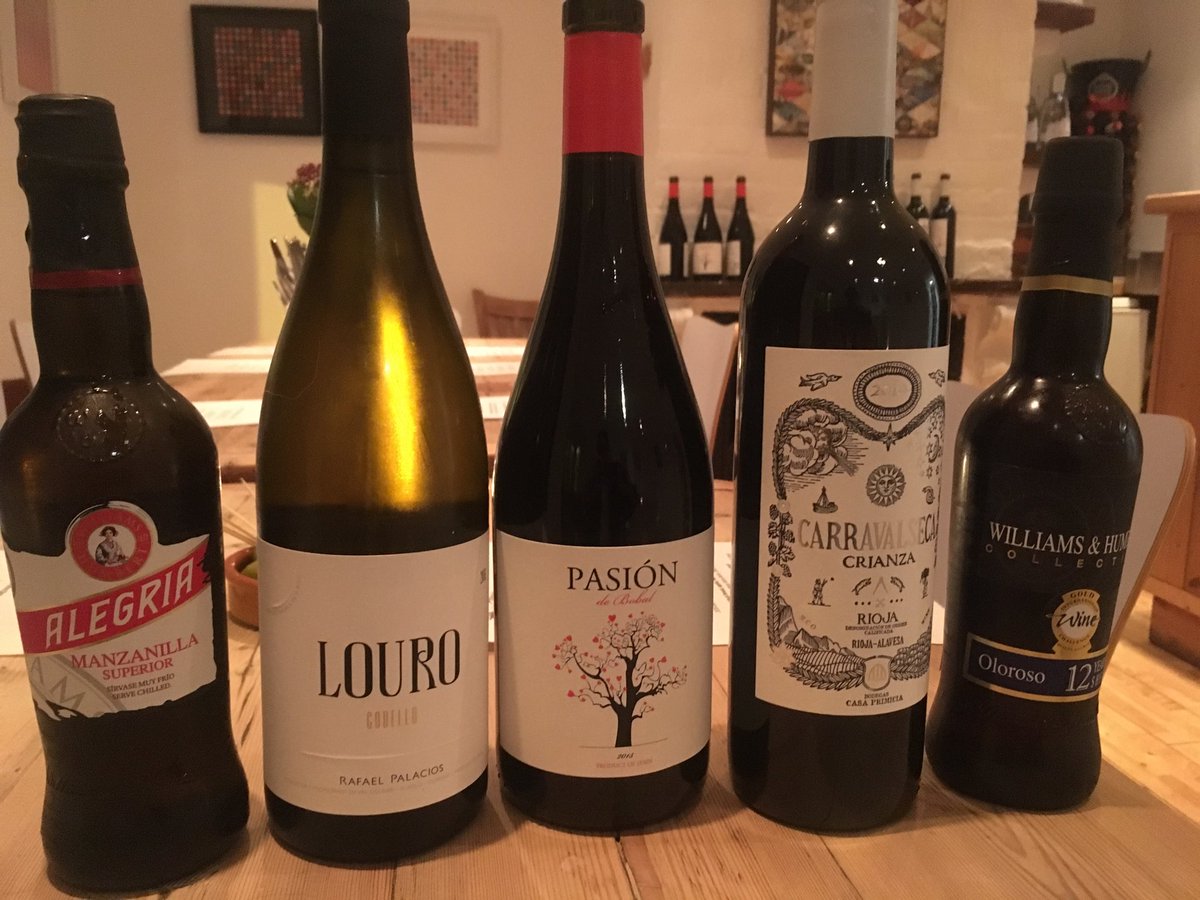 Here's the wine line up for tonight's Spanish dinner @harboursttapas1 #SoldOut