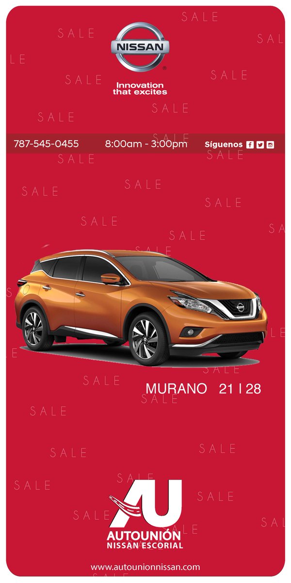 crmautounion's tweet photo. 🚨¡El Autounión Nissan con el mejor negocio Nissan en el mercado!🚨 Llama ahora 787-545-0455 | https://t.co/otytWis215 https://t.co/p8Djtvv4KL