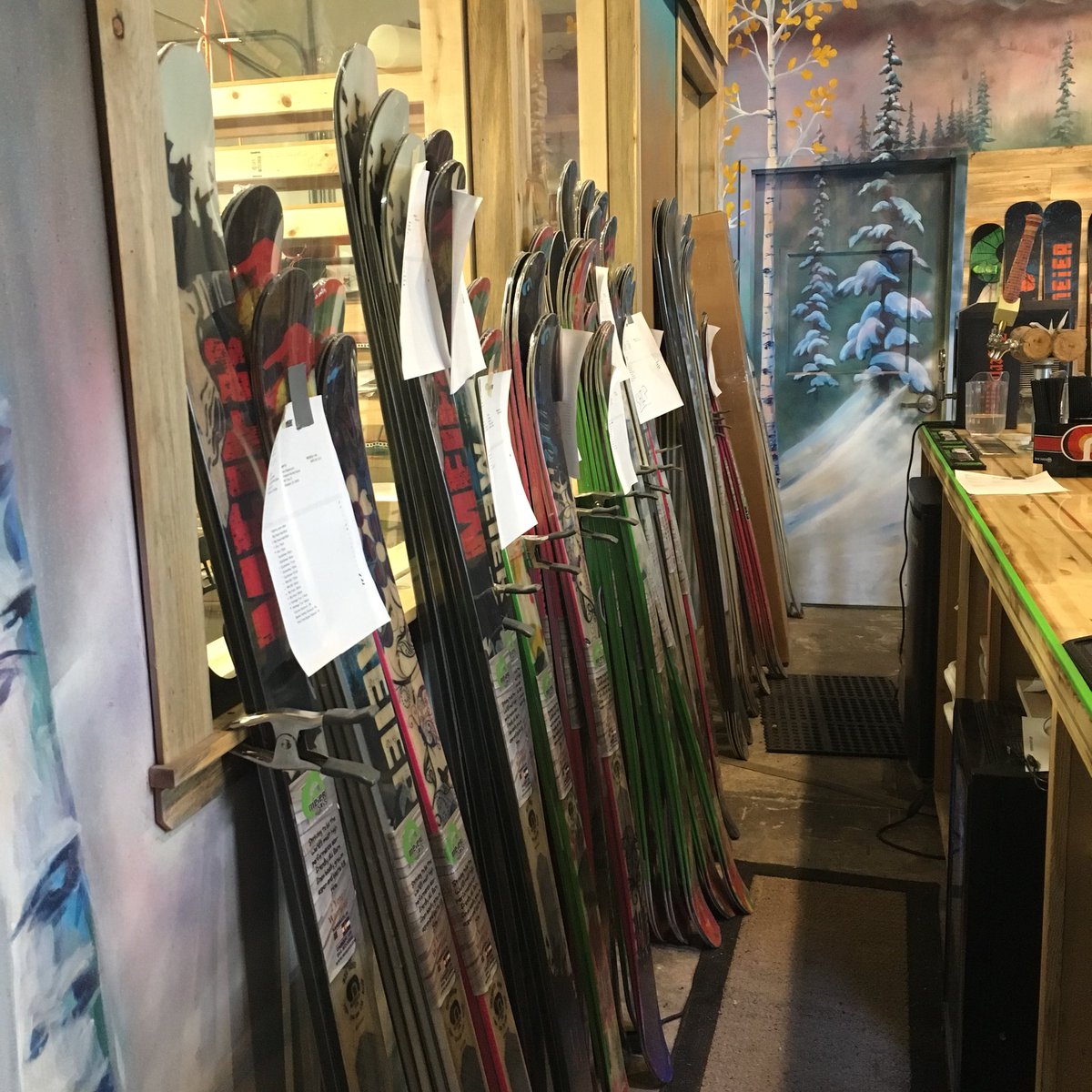 GoAheadPR's tweet photo. With @MattRenoux putting an amazing piece together on @MeierSkis busy season has begun! #coskisnowexpo #9newsmornings #madeincolorado https://t.co/WarBL3Uxf2
