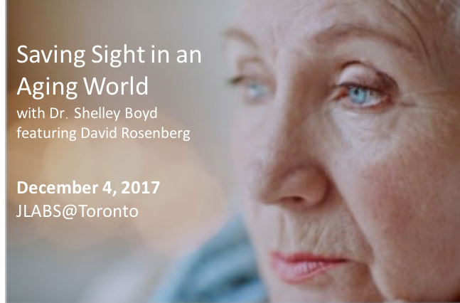 tmibio's tweet photo. Help prevent #blindness and save sight with Dr. Shelley Boyd, @StMikesHospital &amp; @Rosenberg_Dave 
Join us for a fun and informative evening at #JLABSToronto @MaRSDD: https://t.co/aBU4zG8dlW
#Toronto #SavingSight #AMD #MacularDegeneration #research #innovation #medtech https://t.co/2RggputFPo