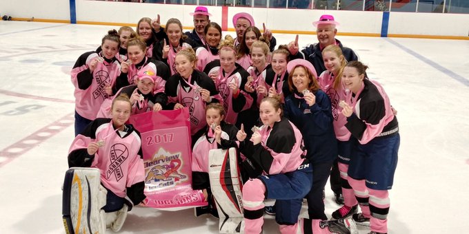 Congrats Oshawa Lady Generals Midgets on winning  Gold at the Clearview "Pink The Rink" Tournament. The team donated money for every goal &amp; shut-out achieved in the tournament which benefitted breast cancer. Williamson Certified is proud to sponsor these young ladies. Congrats!