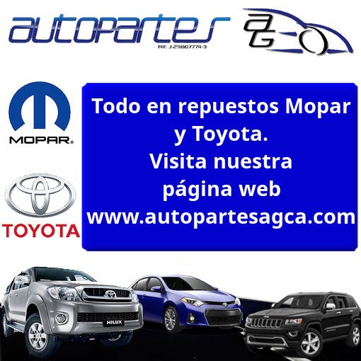Solicítalos en nuestras redes sociales <a href="/autopartesagca/">autopartes A.G., C.A</a> #autopartesagca #repuestos #repuestostoyota #repuestosmopar #toyota #mopar #jueves #venezuela