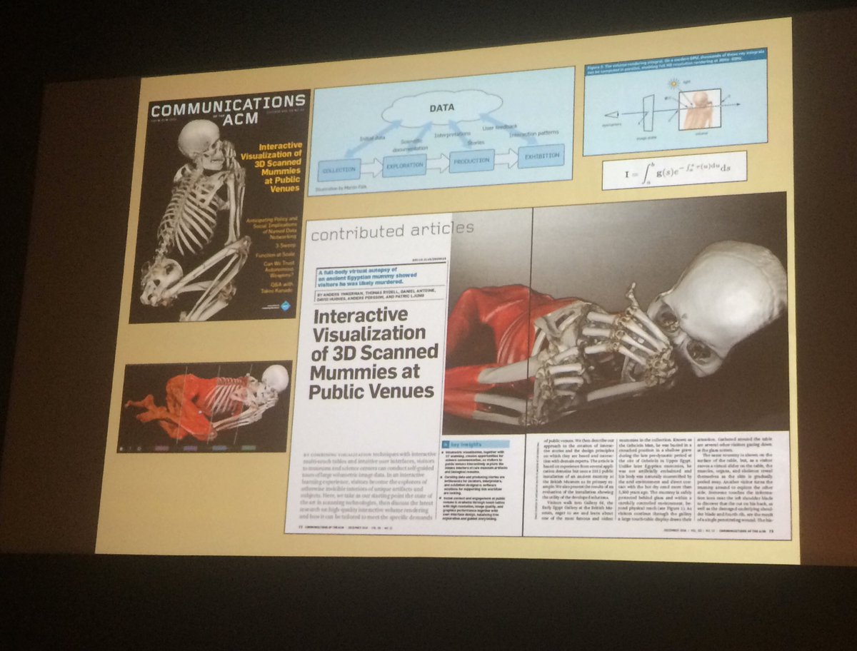 M_Pilarska's tweet photo. Las talk by Daniel Antoine on #CTScanning of #Egyptian #Mummies. Can’t wait 2finally have a go with @interspectral #InsideExplorer #IPBM3D https://t.co/YVSOg76if7