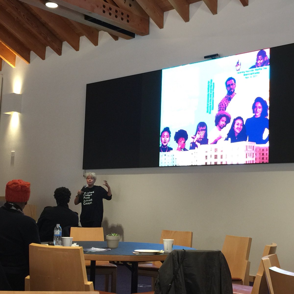 husslington's tweet photo. @iammarthadiaz opens up the Hip-Hop Education Think Tank by sharing the genesis + evolution of the @HipHopEducation Center
#IDA5E #HipHopEd https://t.co/xnHtDraPUW