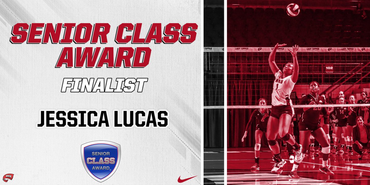 WKUVolleyball's tweet photo. We are honored to announce that @JessicaMoLucas has been named one of 10 @SnrCLASSAward Finalists!

Now she needs your vote:
https://t.co/x4m8pH9qr8 https://t.co/W3DoE73LrP
